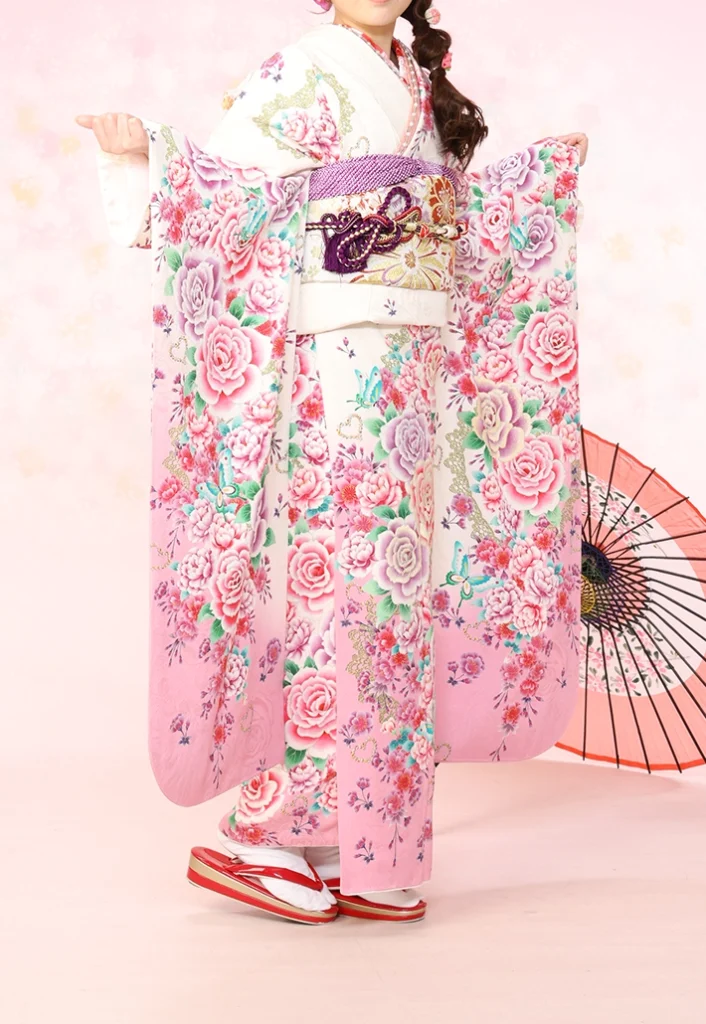 白洋薔薇の振袖レンタル｜京都の成人式・前撮り 正面
