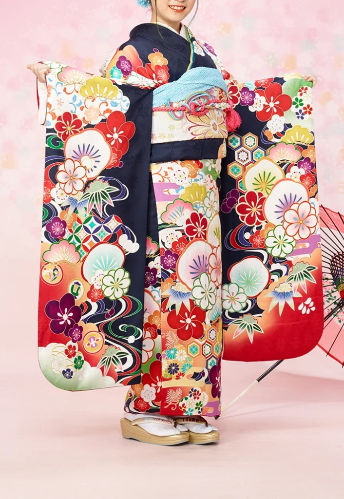 紺梅モダン振袖レンタル|京都の成人式・前撮り